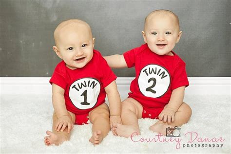 Twin 1 and Twin 2 | Twins Onesies | POPSUGAR Family Photo 28