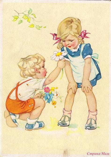Старые немецкие открытки (1910-1950 гг.) | Vintage illustration ...