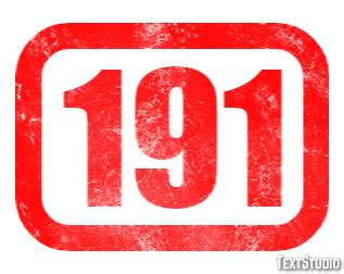 191 Text Effect and Logo Design Number