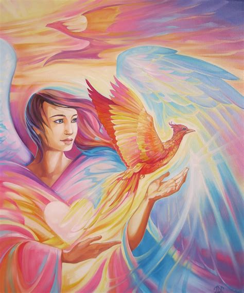 Phoenix Angel Digital Print for Home Healing Space Wall Art - Etsy
