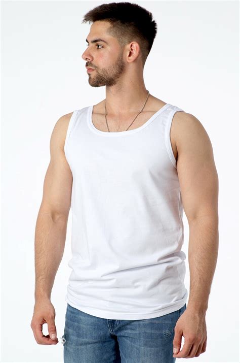 Майка мужская VGtrikotazh 6628414 белый купить оптом в HappyWear.ru
