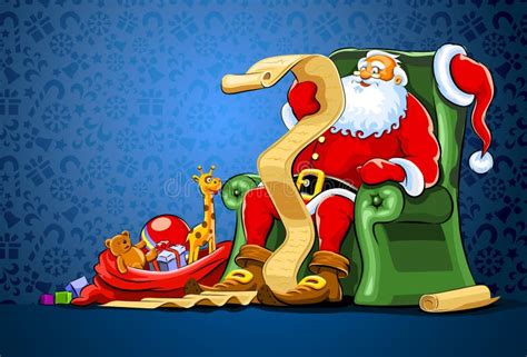 Funny Santa Claus Concept - Christmas Vector Illustration Stock Vector ...