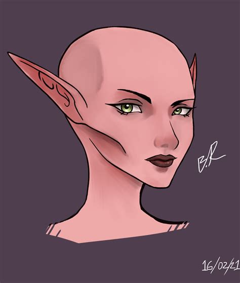 Bald Elf by Brynloedas on DeviantArt