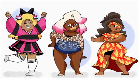 Really rooting for the thicc black girls this season! Art by me 💛