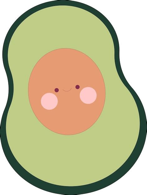 kawaii es muy lindo vector premium