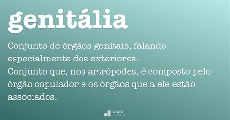 Genitália - Dicio, Dicionário Online de Português