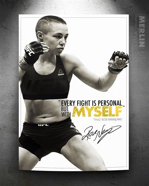 Rose Namajunas 'thug' Quote Photo Print Poster Pre - Etsy