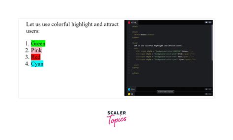 How to Highlight Text in Color Using HTML and CSS? - Scaler Topics