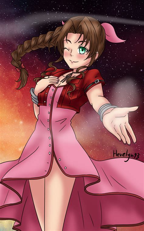 final fantasy  aerith  hevelyn  deviantart