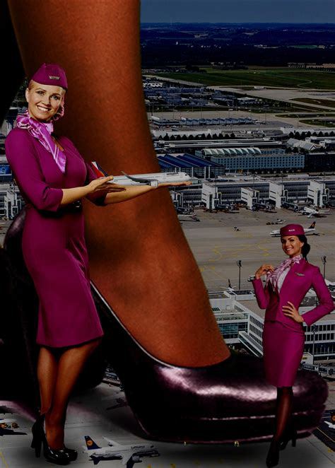 Three Giantess Air Hostesses (2) by Amazons4U on DeviantArt