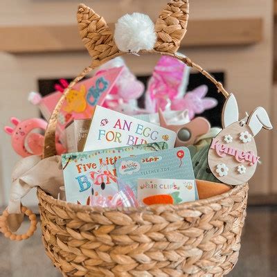 easter bunny basket tag easter basket tag personalized easter