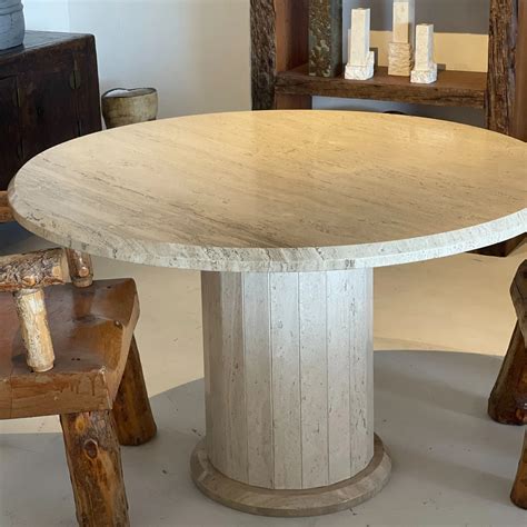 travertine dining table badlands vintage furniture store