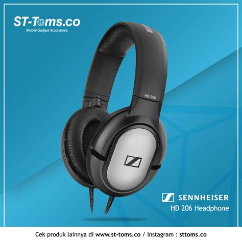 Jual Sennheiser HD 206 / HD206 / HD-206 Headphone Indonesia|Shopee ...
