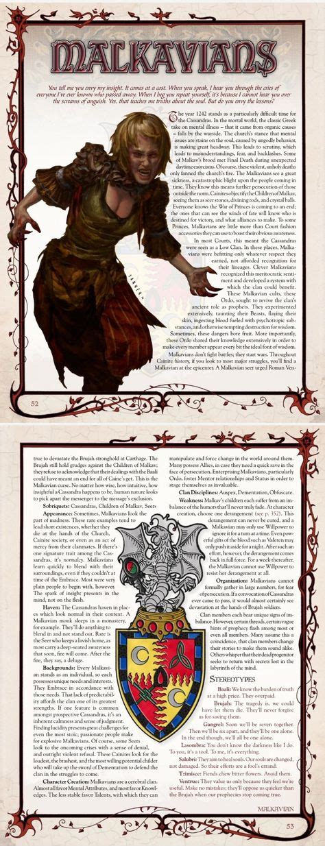 26 VTM Clans ideas | vampire the masquerade bloodlines, vampire ...