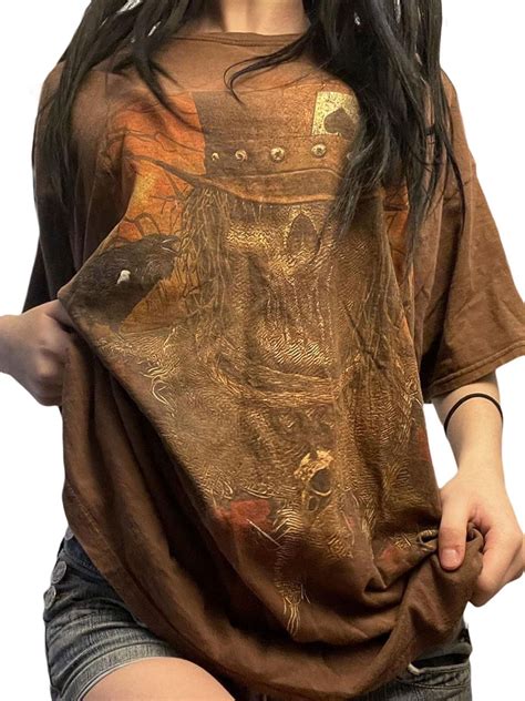 Women Girls Y2k Short Sleeve T-Shirt Vintage Aesthetic Skull Graphic