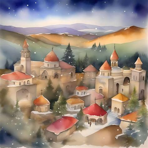 Armenian Christmas E - January 6 - Watercolor & Pen Painting by Marlena ...