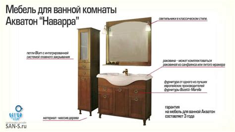 Мебель для ванной Акватон - YouTube