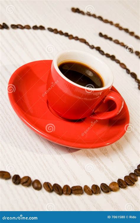Red espresso coffee stock photo. Image of drink, italian - 7061580