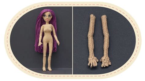 Кукла крючком Виолетта , часть 1 (Руки). Crochet doll Violetta, part 1 ...