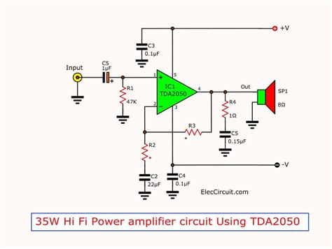 TDA2050 amplifier stereo 35W-75W | Amplifier, Hifi amplifier, Audio ...