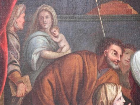 Peinture XVIIIème "présentation De Jesus Au Temple" Par Claude Arnulphi ...