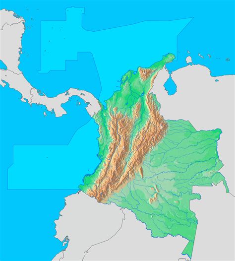 Colombia Map South America