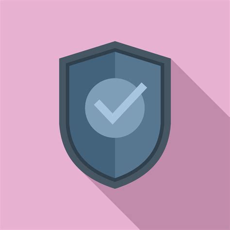 Shield privacy icon flat vector. Data protect 15149270 Vector Art at