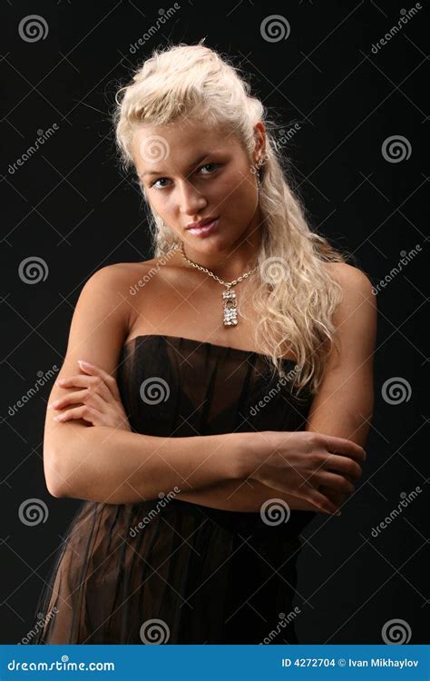 Girl posing stock photo. Image of portrait, feminine, makeup - 4272704