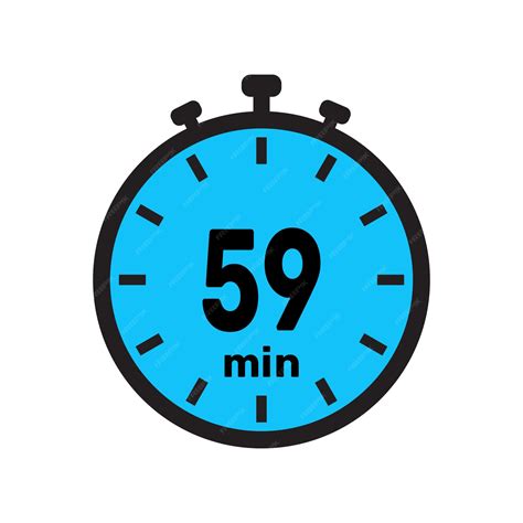 premium vector  minute timer clock stopwatch isolated icons
