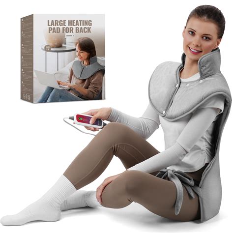 Qfun 24"x40" Extra Large Heating Pad for Back Pain Relief, XXL Heat Pad
