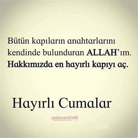 Hayırlı ve bereketli cumalar – Pek Marifetli!