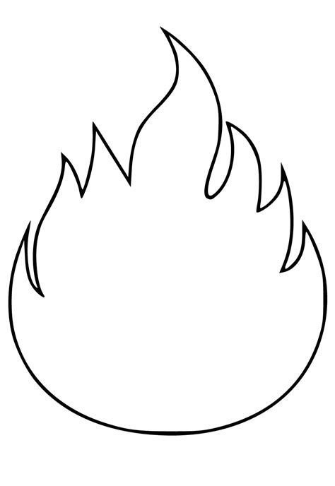 Disegno e Immagino Fuoco Facile da Colorare e Stampare Gratis per ...