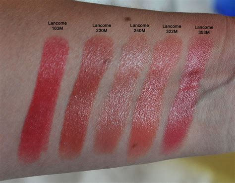 lancome rouge  love   swatches sweet makeup temptations