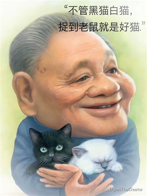 deng xiaoping black cat white cat quote cartoon sticker  sale