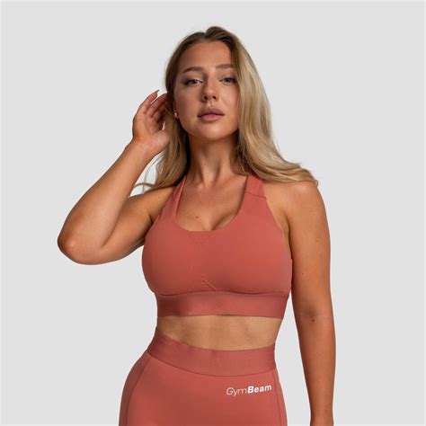 Спортивный топ Limitless Корица - GymBeam | GymBeam.ua