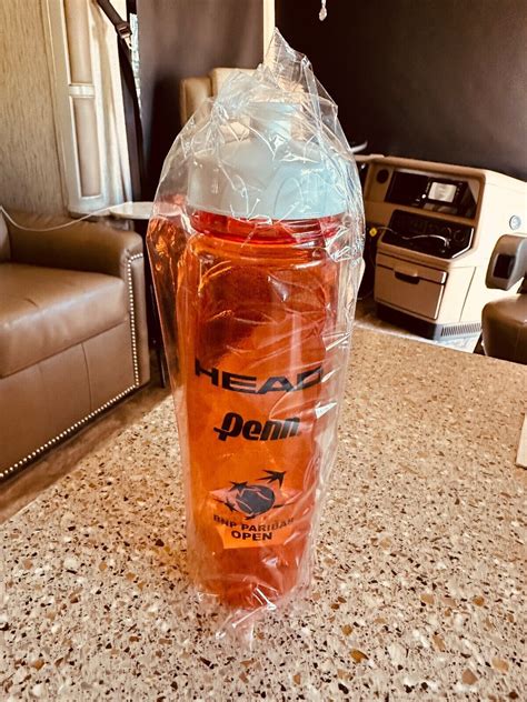 Indian Wells Tennis Tournament Water Bottle NEW SEALED Large BNP