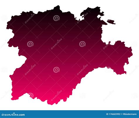 Map Of Castile And Leon Vector Illustration | CartoonDealer.com #176665992