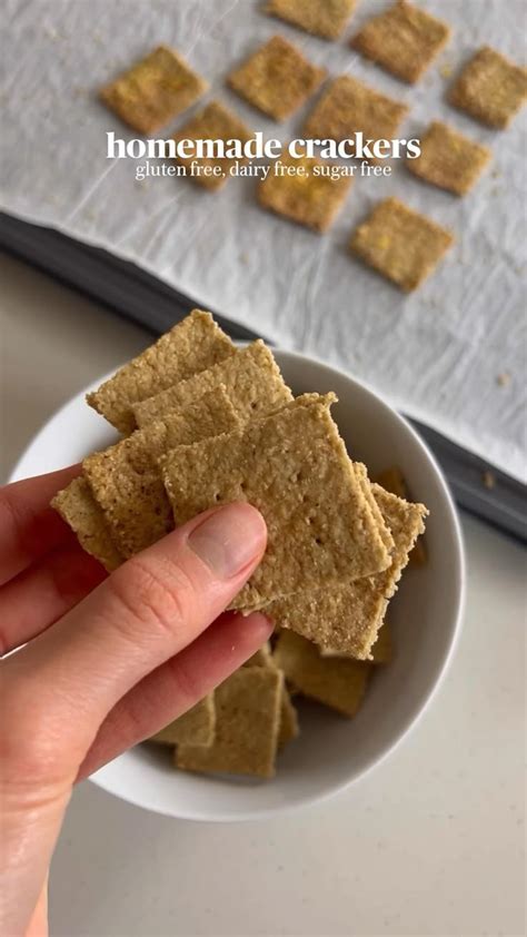 homemade crackers | Homemade crackers, Baking recipes, Easy snacks