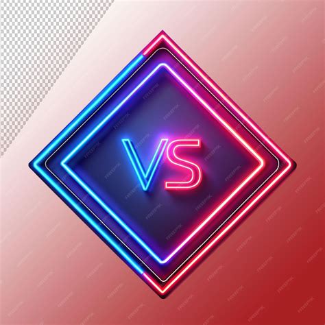 sign  neon rhombus frame isolated  transparent background