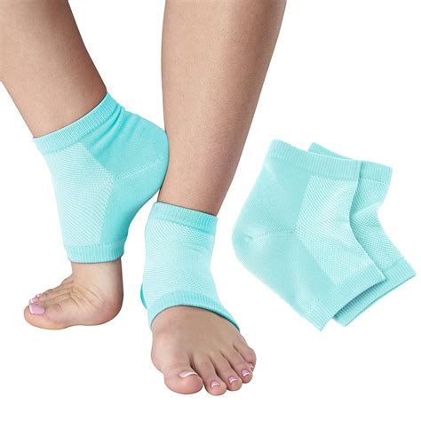 NatraCure Vented Moisturizing Gel Heel Sleeves - (2 Pairs of Skin