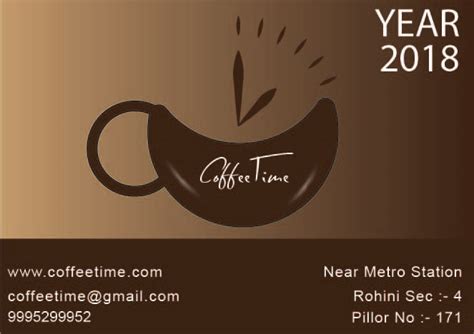 coffee shop calendar on Behance