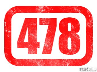 478 Text Effect and Logo Design Number