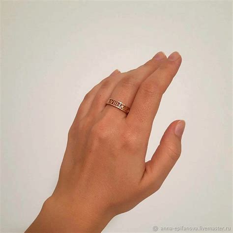 Кольцо с римскими цифрами, Tiffany золото 585 (К6) Тиффани – заказать ...