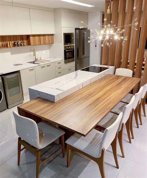Balcão Com Mesa Embutida