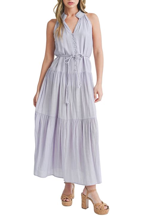MILA MAE Tiered Maxi Dress - Lavender | Editorialist