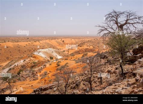 View of the Bandiagara Escarpment in the Dogon country in Mali, West ...