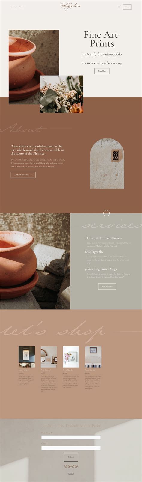 50 Squarespace websites and template design examples — Paige Brunton ...