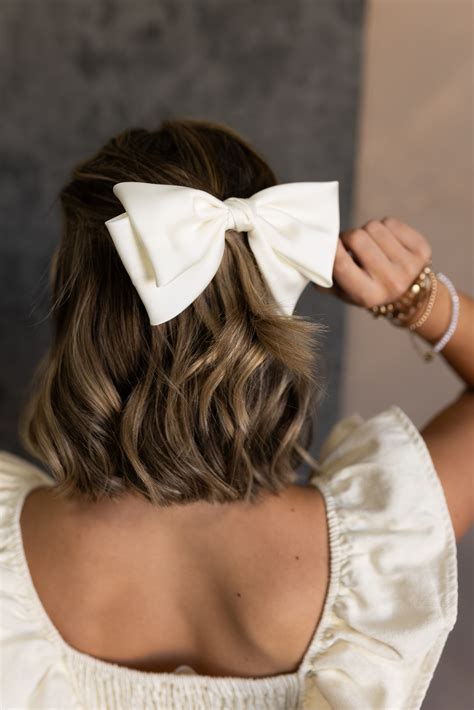 satin hair bow 5