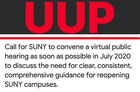 Sign UUP’s Petition Calling for SUNY to Convene a Virtual Public ...