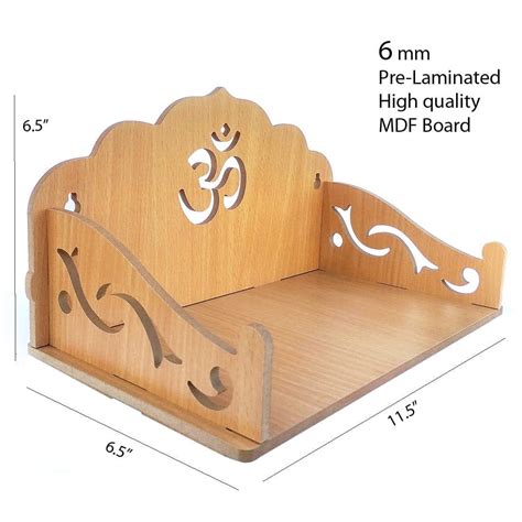 Webelkart®️ Premium OM Wooden Temple Beautiful Plywood Mandir Pooja ...